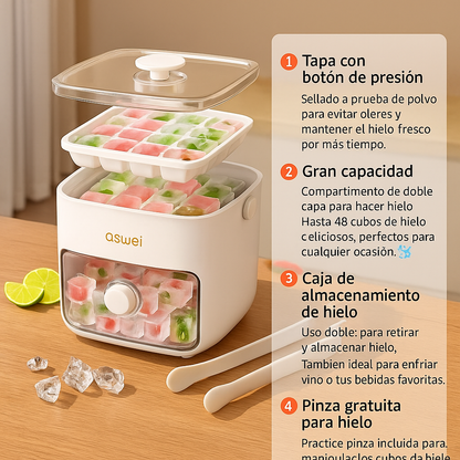 IceFlex 2 en 1 – La Solución Perfecta para Cubitos de Hielo en Casa