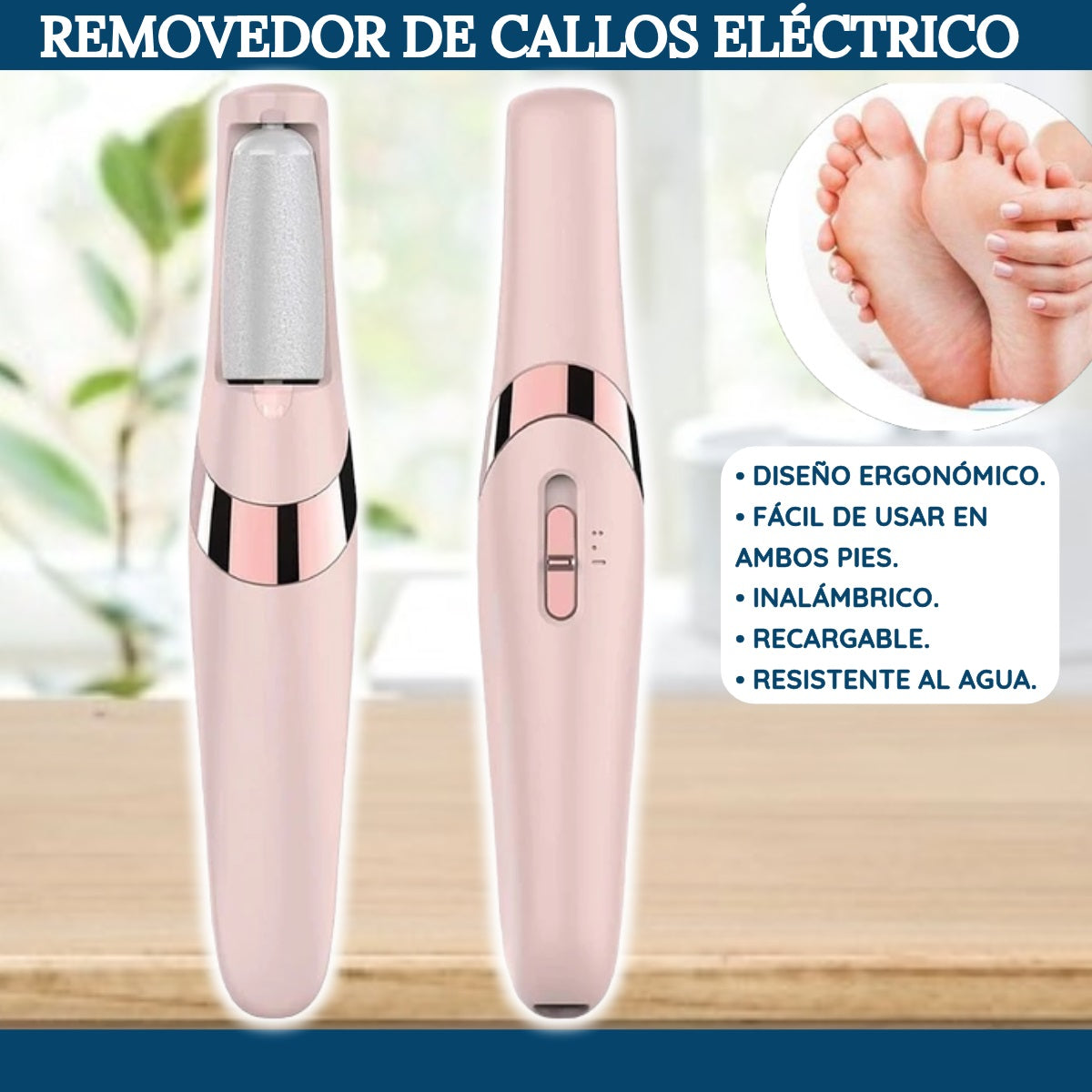 VelvetFeet™   Removedor de Callos Eléctrico Premium